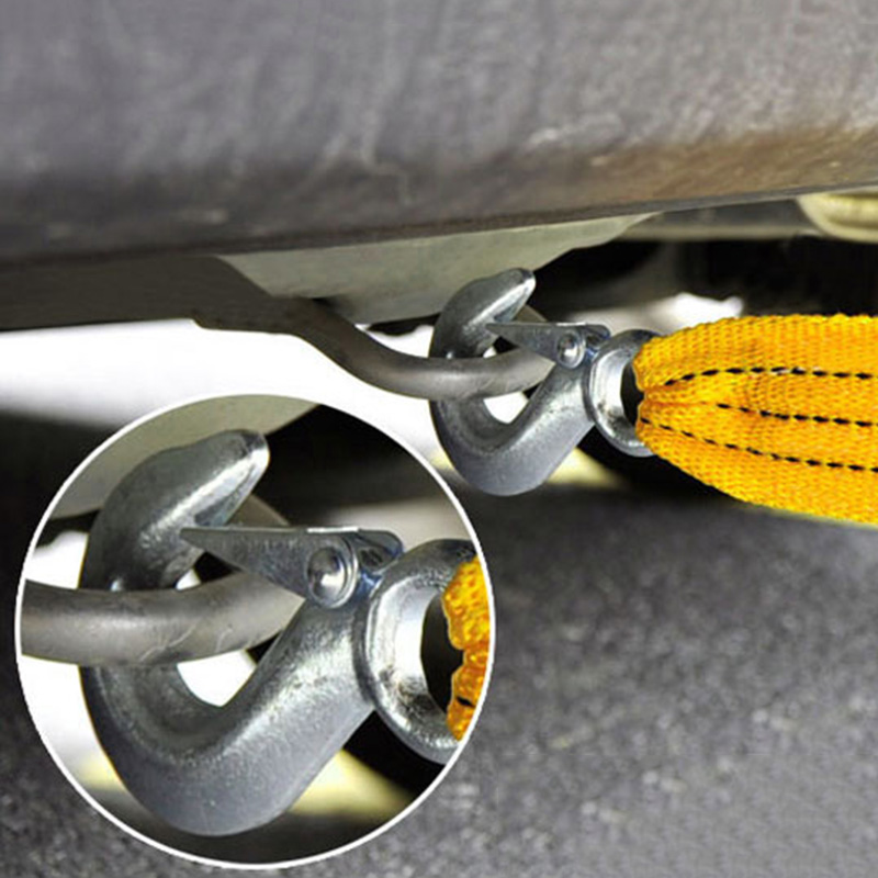 Car Tow Rope Coupe 3m Leash Selfdriving Emergency Heavy Duty Tow Strap M8617