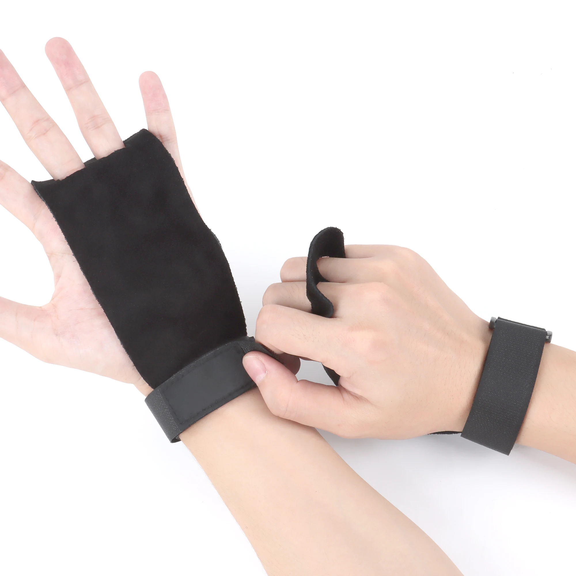 Gants de musculation Crossfit pour gymnastique, poignée en cuir synthétique, protection de la paume pour barre de traction, haltère