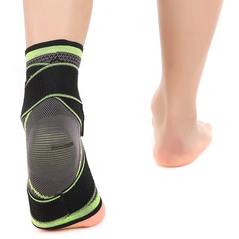 1 pc træningsankelbøjler kompressionsrem ærmer understøtter 3d vævede elastiske bandage fodtræning beskyttelsesudstyr gym fitness