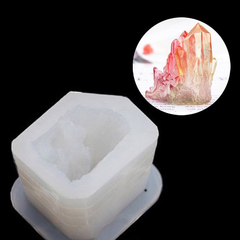 DIY epoxy transparent silicone mold crystal epoxy mold silicone ore Spar crystal cluster transparent mold