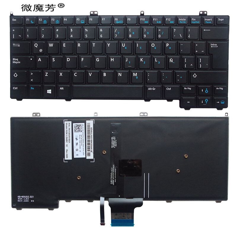 LA Laptop keyboard for DELL E7440 E7420 E7240 PK130VN1B21 NSK-LD0BC 1E 9ZN9ULN00154K00A1ZVB backlit no pointer