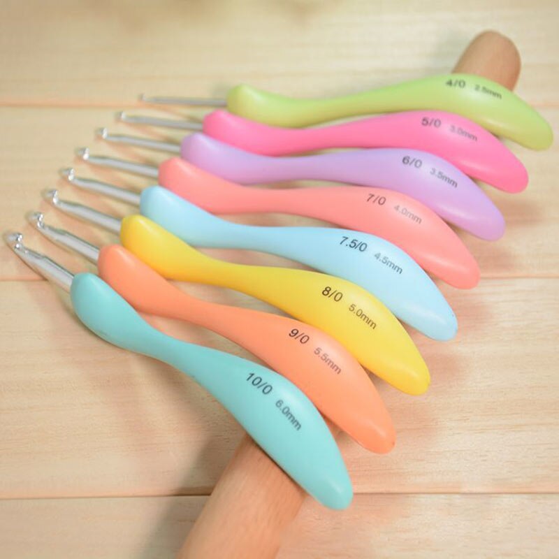 8PCS Hooks Needles Sewing Tools Sewing Needles Knitting Needles Weave Sewing Tools Crochet Hooks Knit Aluminium Craft Yarn