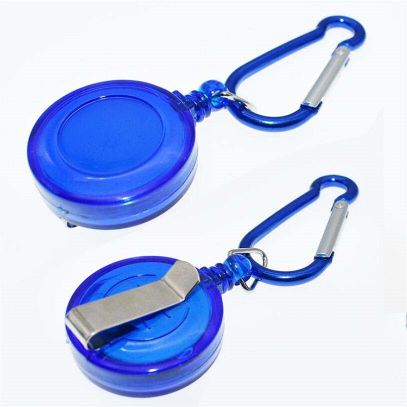 Unisex Intrekbare Reel Pull Sleutelhanger Id Badge Lanyard Naam Tag Key Kaarthouder Riem Clip Duurzaam Sleutelhanger Tas Ketting clip