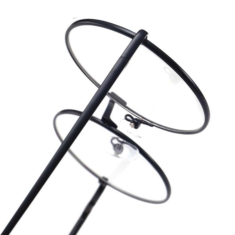 Retro-classic circular transparent lens metal frame men and women circular reading glasses retro-personality college style