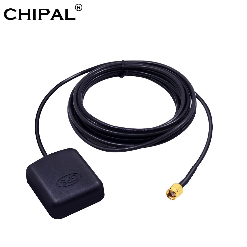 Auto GPS Antenne Auto Antenne Adapter GPS Empfänger RP-SMA Männlichen Conector 3M kabel für DVD Navigation Nachtsicht Kamera Auto GPS