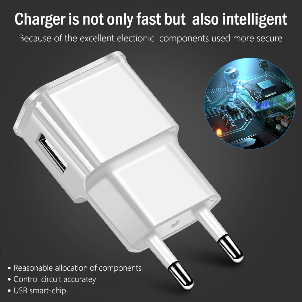 Olaf 1 USB Charger 5V1A 5V2A USB Travel Charger Wall Charger Adapter EU Plug Voor iPhone 7 Samsung S8 Plus mobiele Telefoon Laders