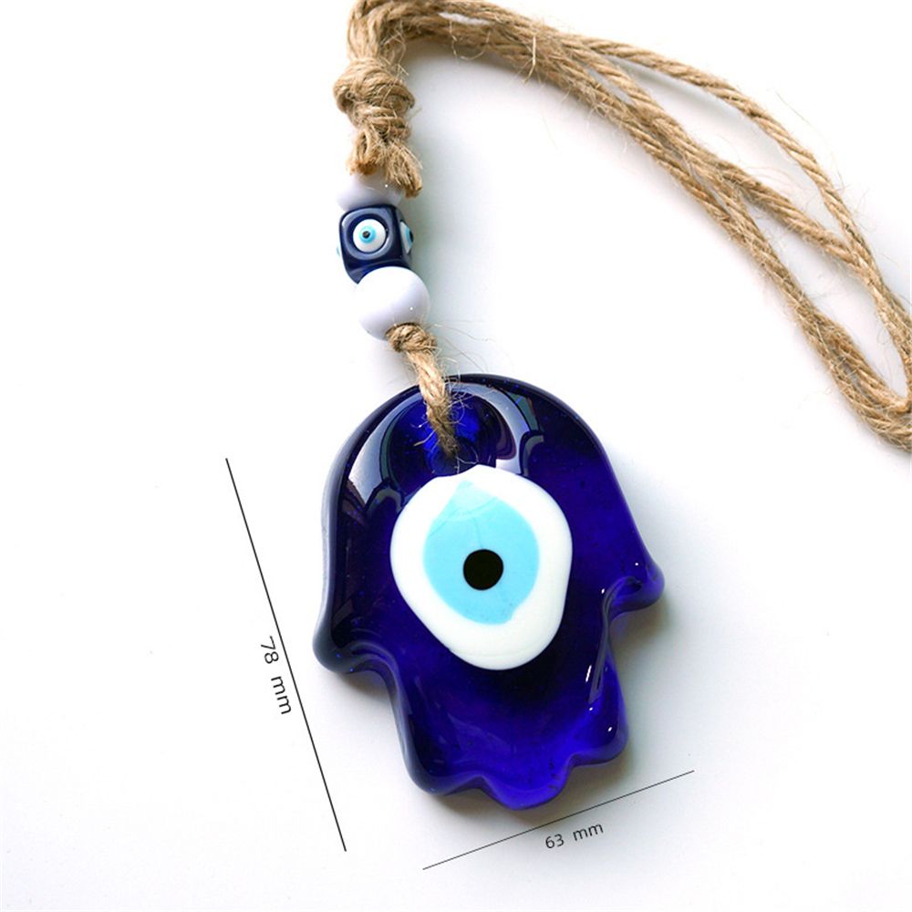 Adornos colgantes de Ojos de Alien para espejo retrovisor de coche, colgante para Interior de coche, azul marino, 1 unidad
