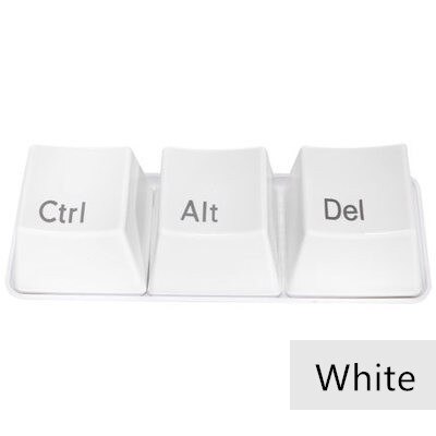 3pcs/Set Keyboard Cups With Tray Ctrl ALT DEL Mug Tea Milk Cup Container Tea Set Keyboard Coffee Cup Taza