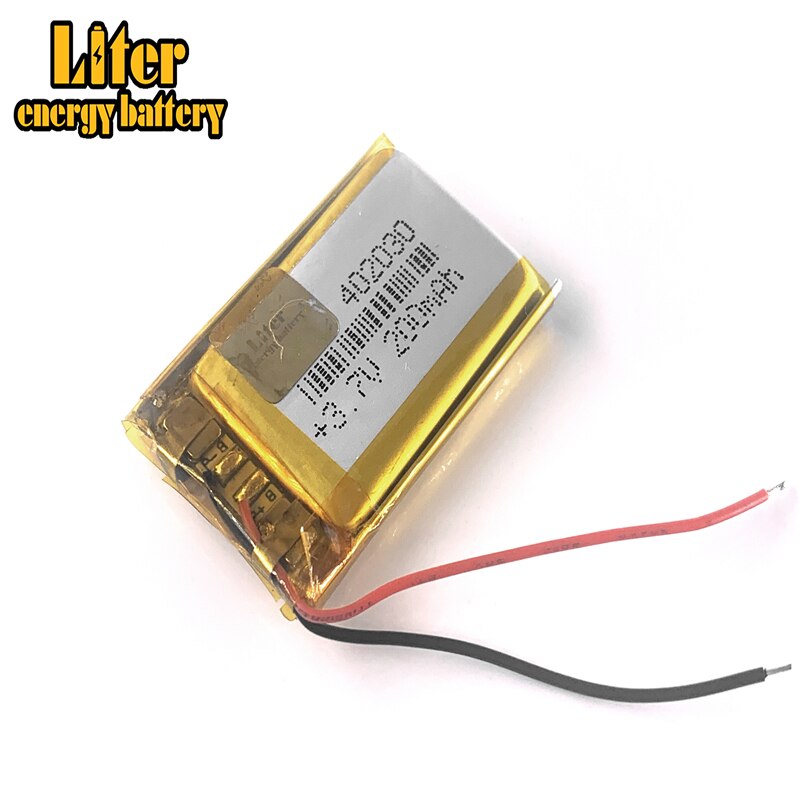 3.7V lithium polymer battery 042030 402030 200mah MP3 MP4 MP5