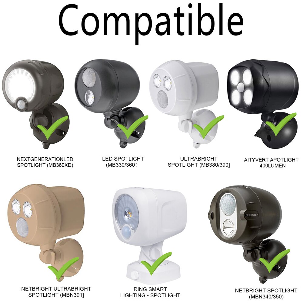 Siding Mount Bracket with BEAMS LED Light Adapter Compatible with Ring Smart Light Spotlight/Netbright Spotlight/LED Spotlight