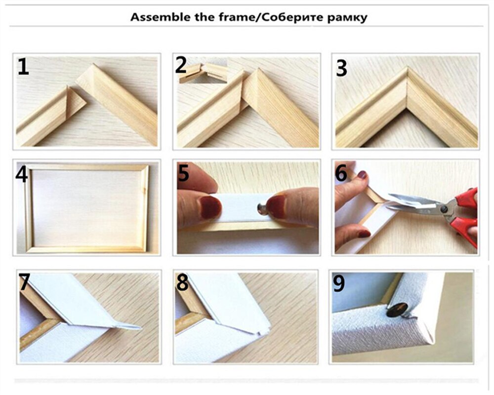 Painting Frame for Canvas Painting Wood Frame for Canvas Modern Canvas Oil Painting Oil Painting DIY Frame Picture Inner Frame