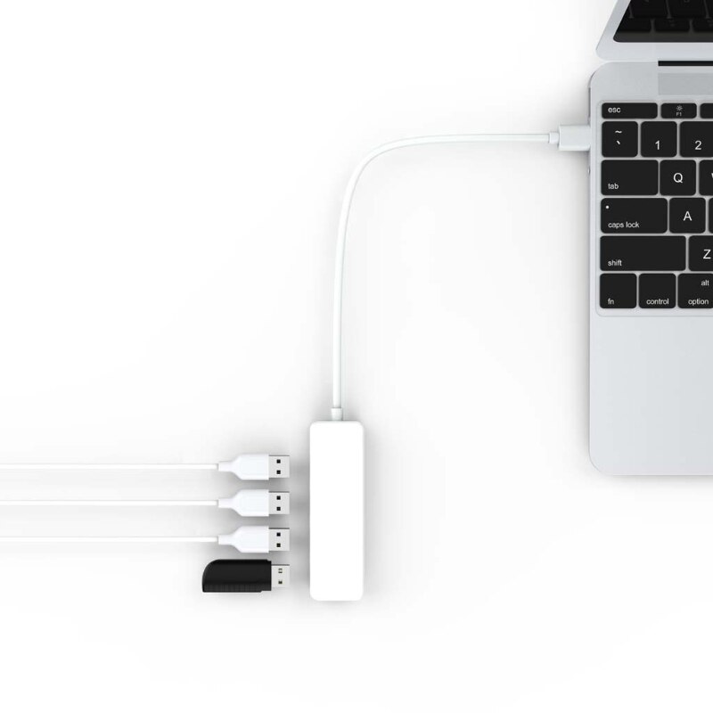 Usb 2.0 4- poorts hub-extensie splitteradapter voor laptop-pc-computerlader dxac