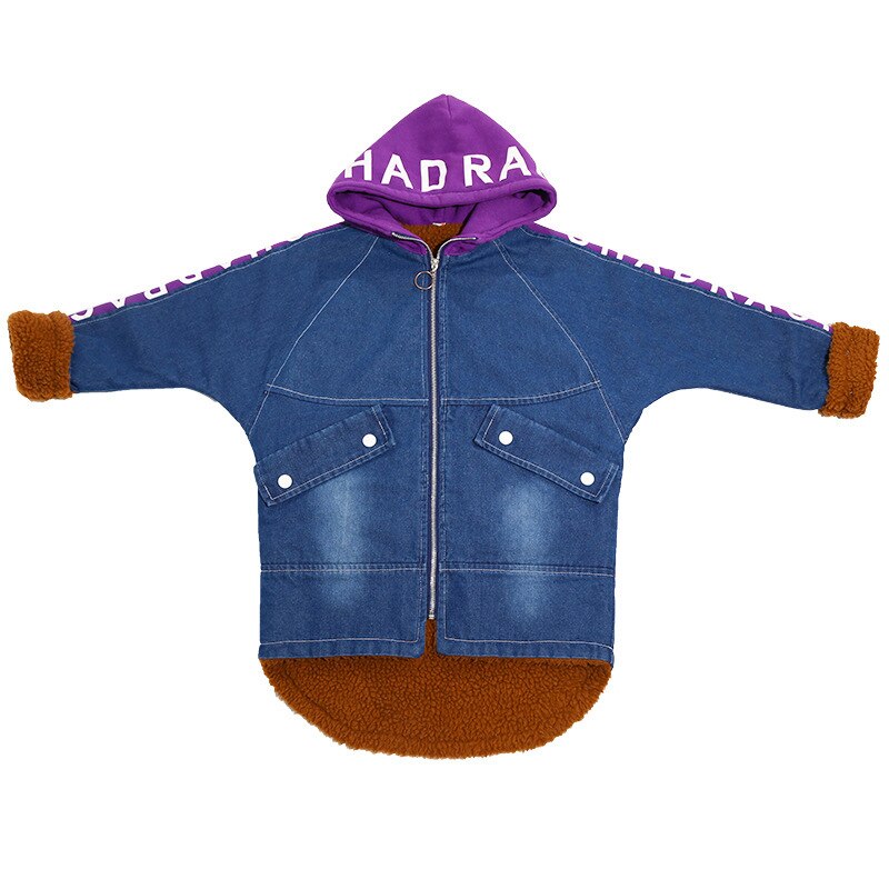 neue herbst winter kleidung kinder unten kleidung parkas warme oberbekleidung mit kapuze cowboy mäntel für jungen kinder jacke windjacke