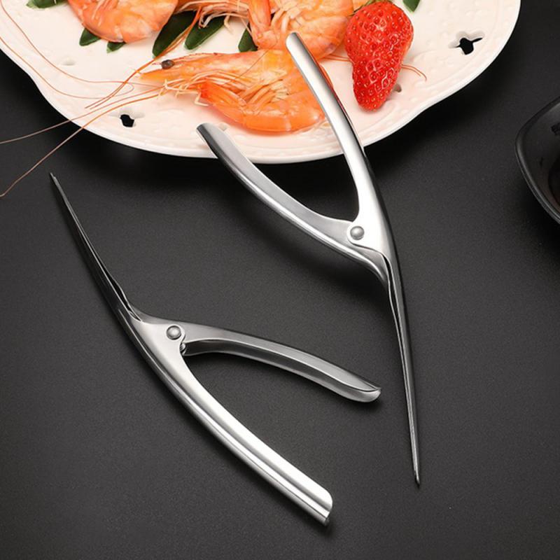 Stainless Steel Shrimp Peeler Prawn Peel Device Kitchen Cooking Shell Seafood Tools Easy Use Knives Tool