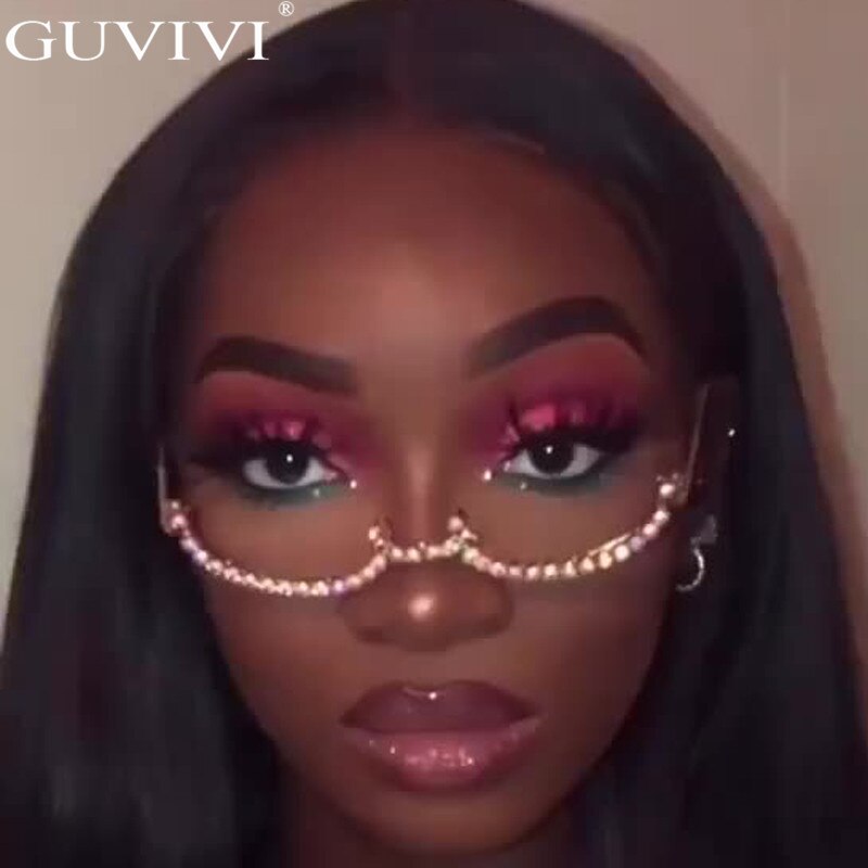 Rhinestone Eyeglass Frames Diamond Sunglasses Frames For Women Diamond Eye Glasses Frames For Men Eyewear Sunglasses Decoration
