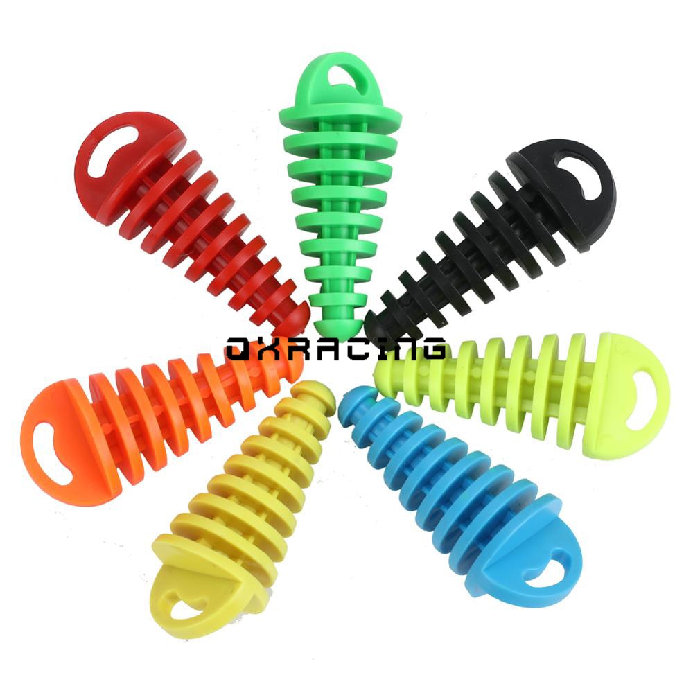 1 stk pvc air-bleeder stik udstødning lyddæmper lyddæmper vaskeprop rørbeskytter motorcykel udstødningsrør motocross udstødning