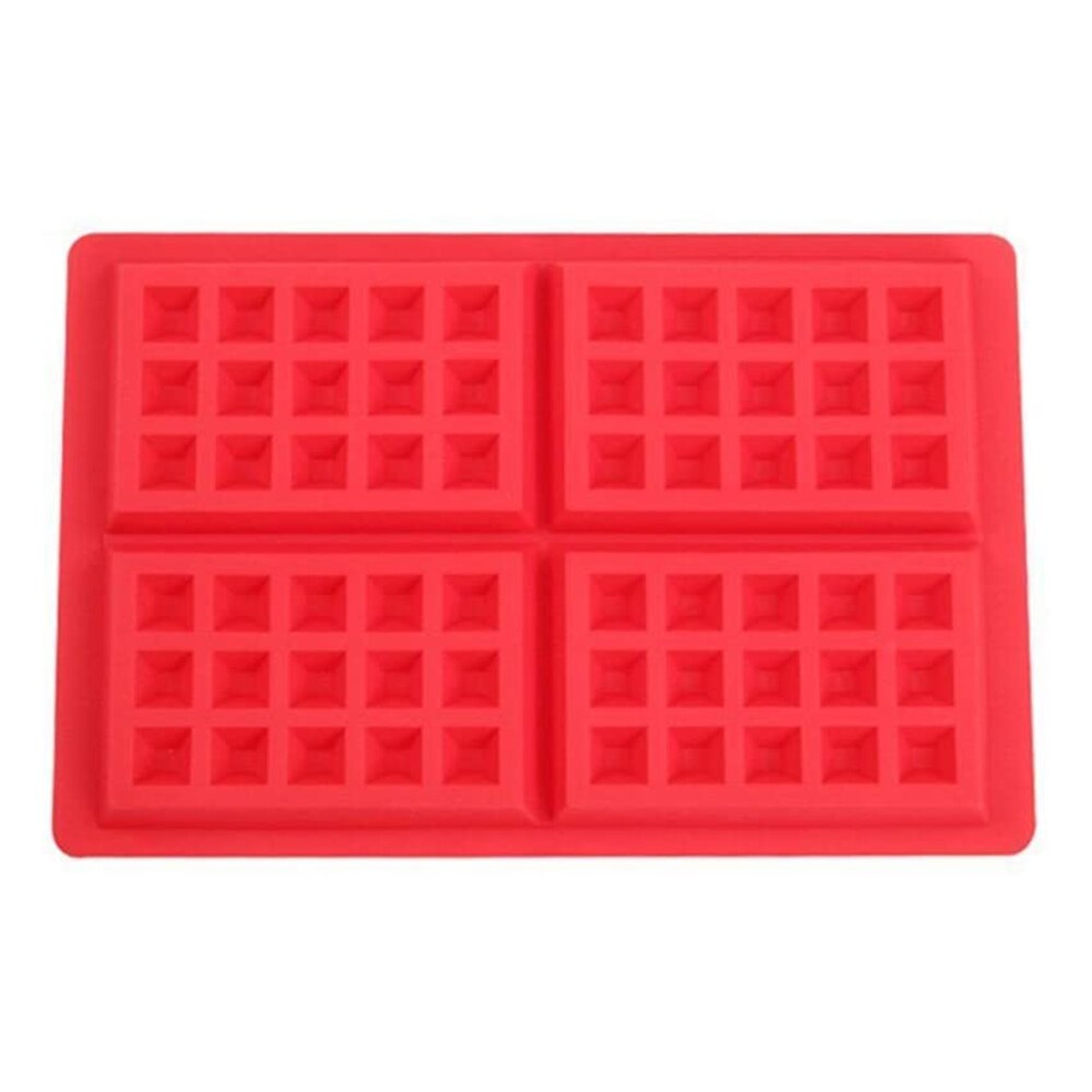 Silicone Cake Molds Bakeware Non-Stick Baking Pastry Tools DIY Pan Waffle Chiffon Jelly Pudding Mousse Red Kitchen accessories: 1PCS