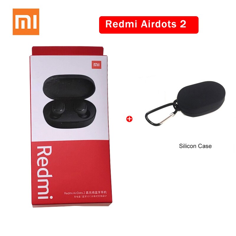 Xiaomi Redmi AirDots 2 TWS Bluetooth 5.0 Noise Reduction with Mic AI Control Redmi AirDots S True Wireless Headset: Airdots 2 black