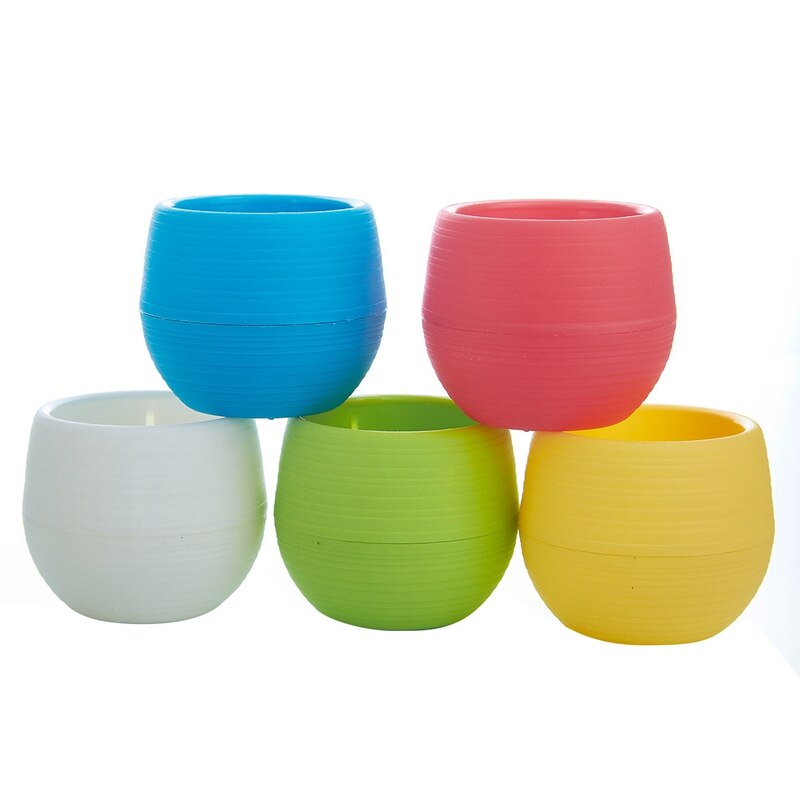 Plastic Plant Pots 25 Pack Flower Pots Removable Saucer Plant Pot with Drainage Hole for Cactus Succulent Seed Starting