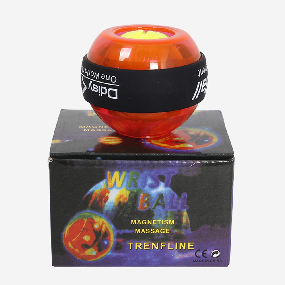 Rainbow LED Muscle Power Ball Wrist Ball Trainer Relax Gyroscope PowerBall Gyro Arm Exerciser Strengthener Fitness Equipments