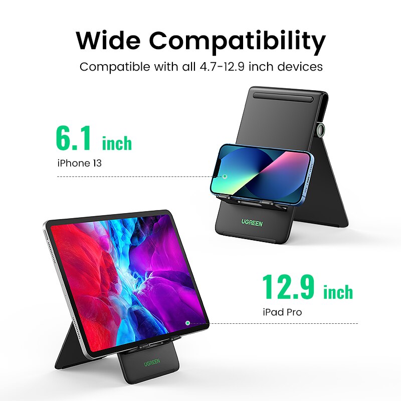Ugreen tabletin pidike jalusta tablettien teline ipad mini 6 ipad 9 ipad pro air samsung taitettava kannettavan tietokoneen teline kannettavan tietokoneen tuki