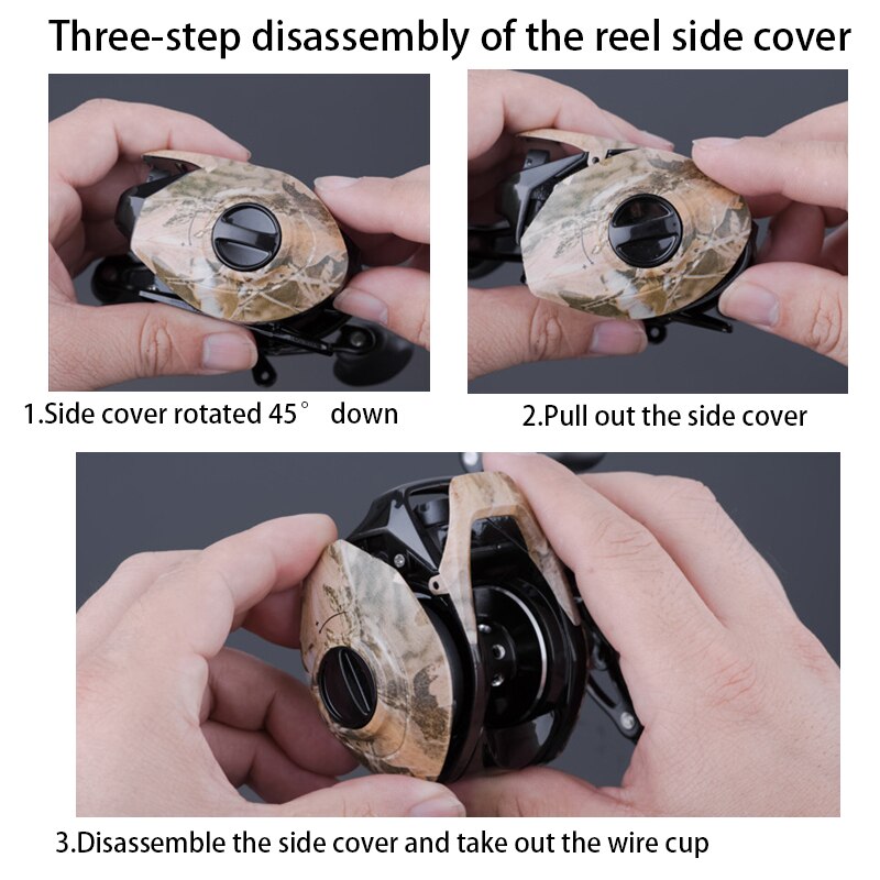 Q&L Baitcasting Reels low profile reel bait casting Fishing reel baitcasting Fishing reels 7.2:1 6kg carretilha de pesca