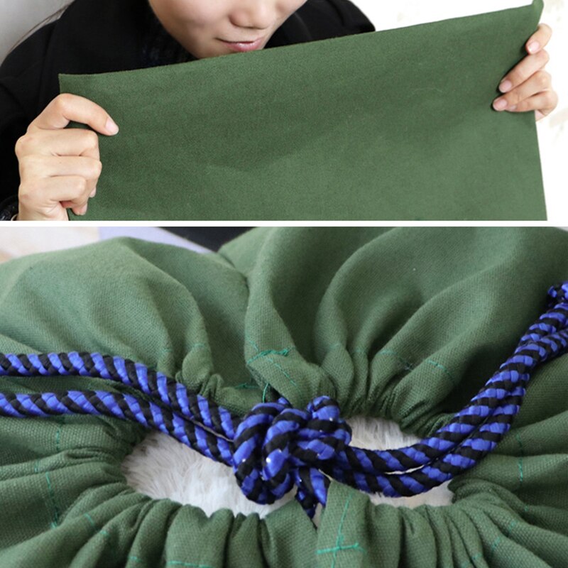 100*140Cm Groen Extra Grote Canvas Zware Waszakken Duurzaam Thicken Opbergtas Closet Organizer Voor Beddengoed dekbedden