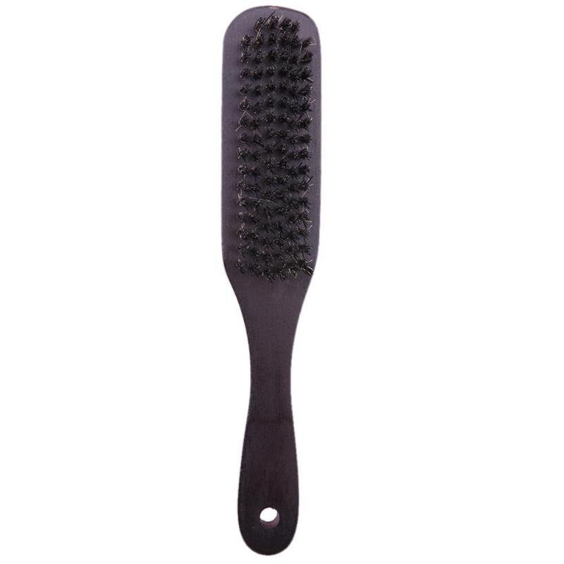 1pc antistatische baardborstels, massagekam van hout, baardborstel, beukenhouten handvat, haarborstel met zwijnenhaar, salon, kapper, haarverzorgingstool: L  22 4 3mm