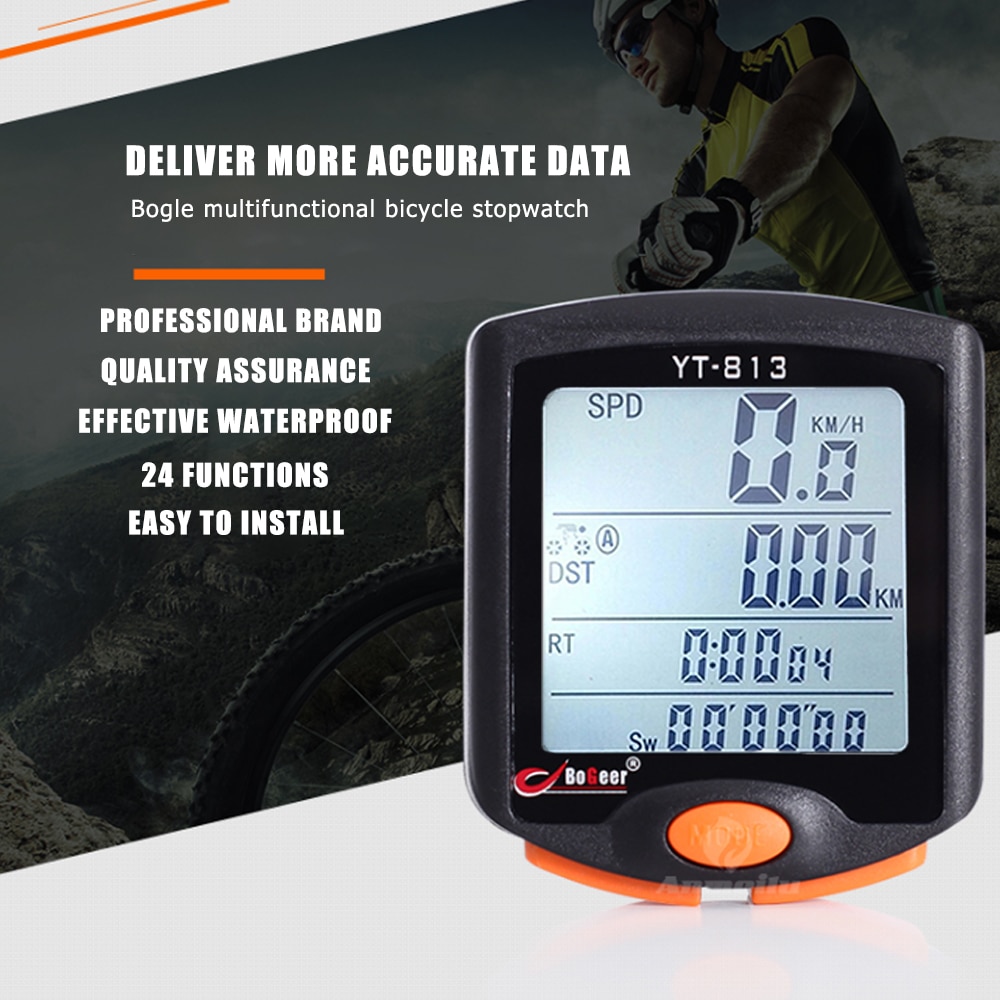 Multifunctionele Bike Speed Meter Fiets Computer Snelheidsmeter Met Sport Sensoren Waterdichte Snelheidsmeter Digitale Fiets Computer