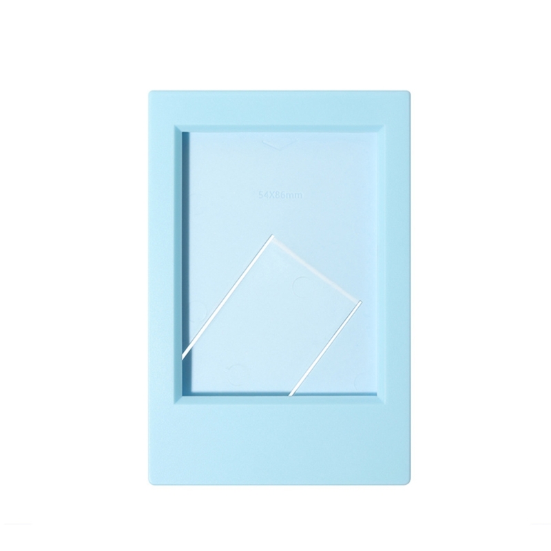 3 Zoll Mini-Foto rahmen für Polaroid Bilderrahmen Tischplatte Foto karte Anzeige Schreibtisch-Ständer Heimat Sekretariat Dekorationen: Blau