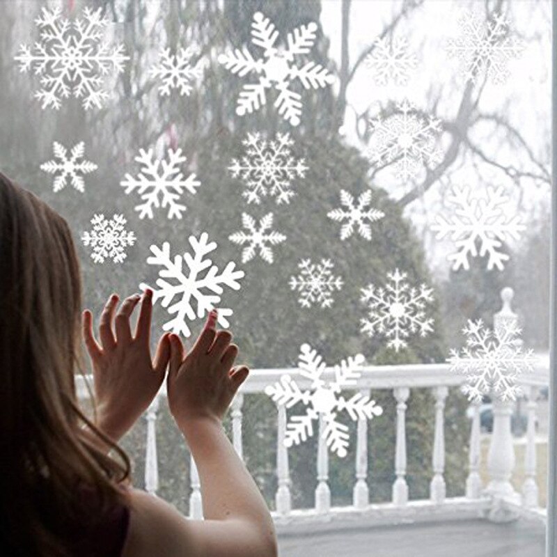 Large Merry Christmas Wall Sticker Stylish Santa Window Room Decoration PVC Year Home Decor Removable: K