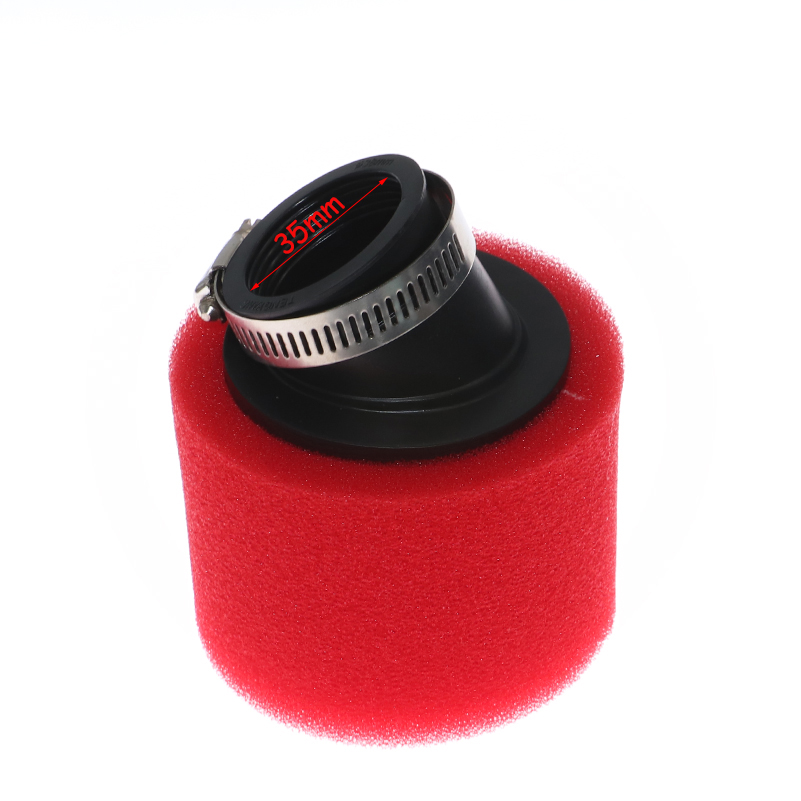Neck Foam Air Filter 35mm 38mm 42mm 45mm 48mm Sponge Cleaner Moped Scooter Dirt Pit Bike Motorcycle Kayo BSE: Orange