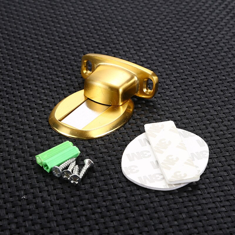 Magnetic Door Holder Stopper Invisible Doorstop Wall Floor Mount Safety Catch Stainless Steel Door Suction Bedroom Supplies: Q