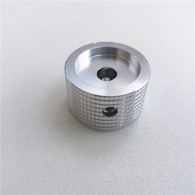 4pcs aluminum knob grid pineapple potentiometer knob 25*15.5*6mm potentiometer cap Volume knob switch silver/black/red amplifier: Silver