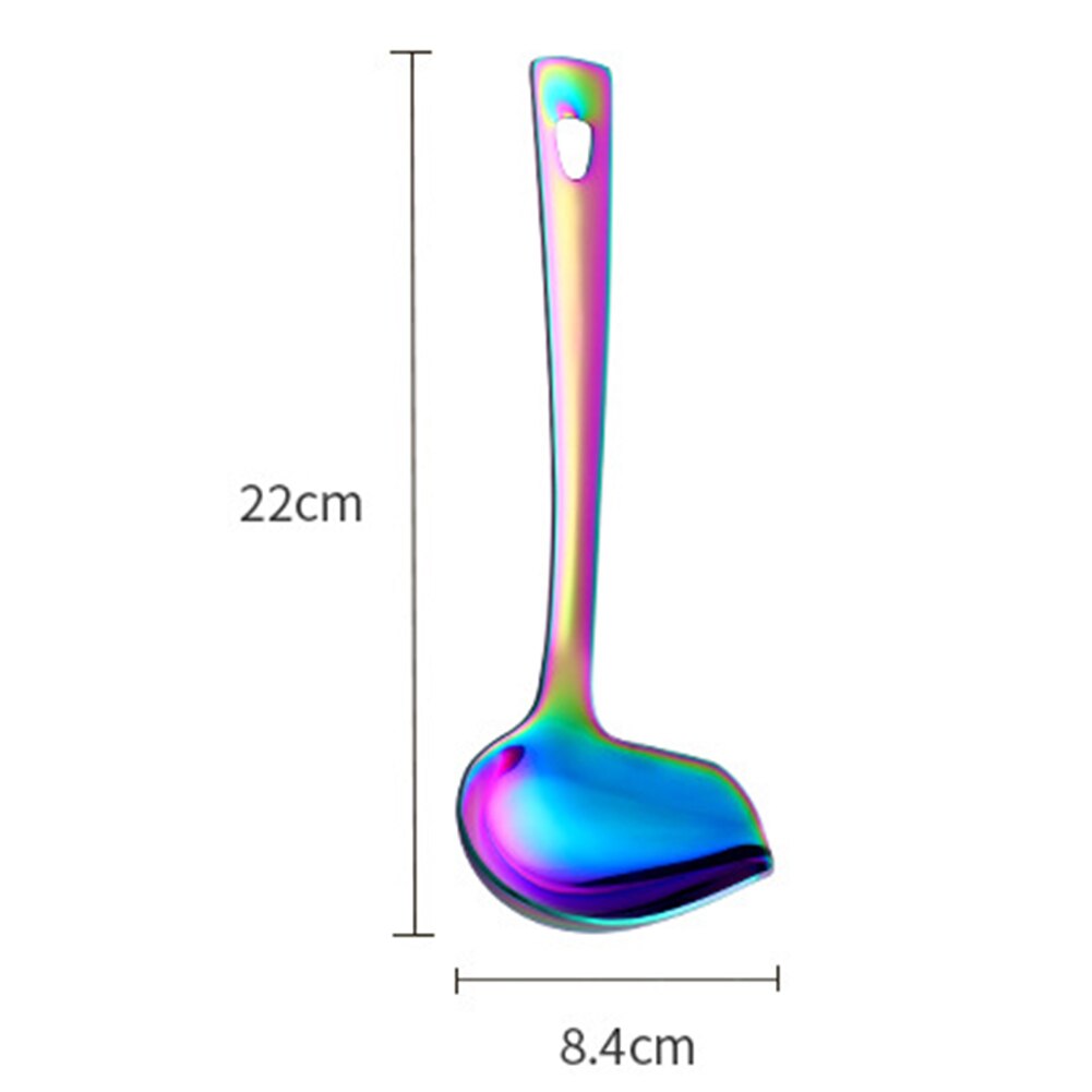 Stainless Steel Duck Mouth Oil Spoon Hanging Pot Soup Ladle Scoop Tableware Kitchen Spoon Colander Spoon