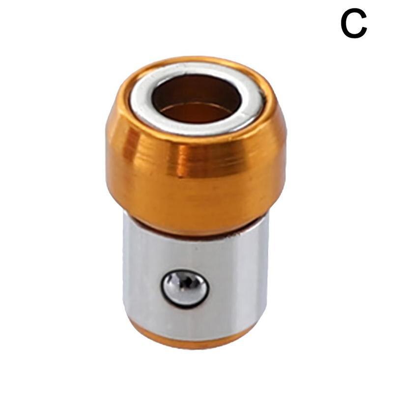 Batch Head Magnetic Ring Card Bead Type Strong Magnetic Ring Steel Power Head Tools Metal Sleeve Screwdriver Plus Magnetic C0O6: C