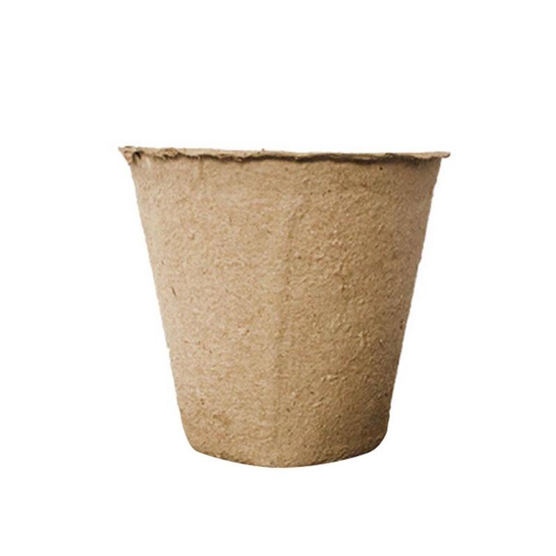 Macetas biodegradables para cuarto de niños, suministros de jardín, 10 piezas, 8x8cm