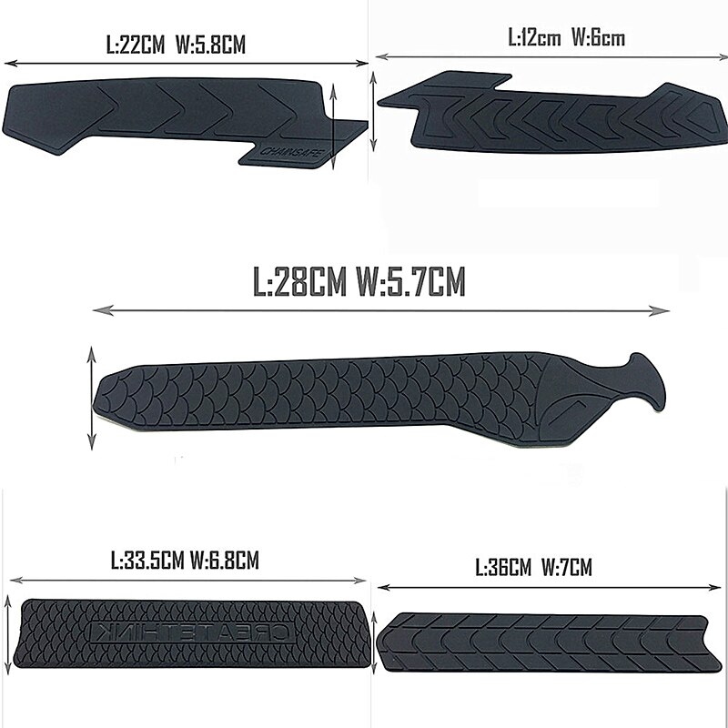 3D MTB/Road Bicycle Stickers Paster Frame Scratch-Resistant Protector Bike Removeable Stickers Anti-Skid Push Guard Frame Cover