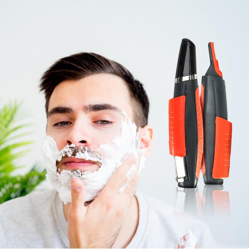 Accesorios de baño, maquinilla eléctrica para cortar el pelo, Kit de tijeras con luz LED para hombres, cuidado de cejas Tras Makinasi