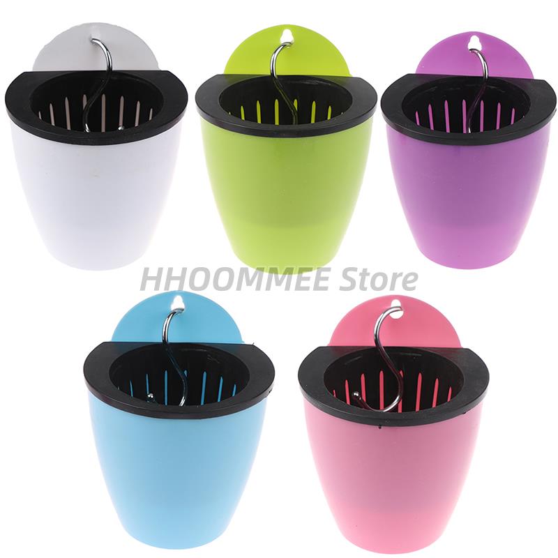 Self Watering Solid Color Flower Pot Wall Hanging ... – Grandado