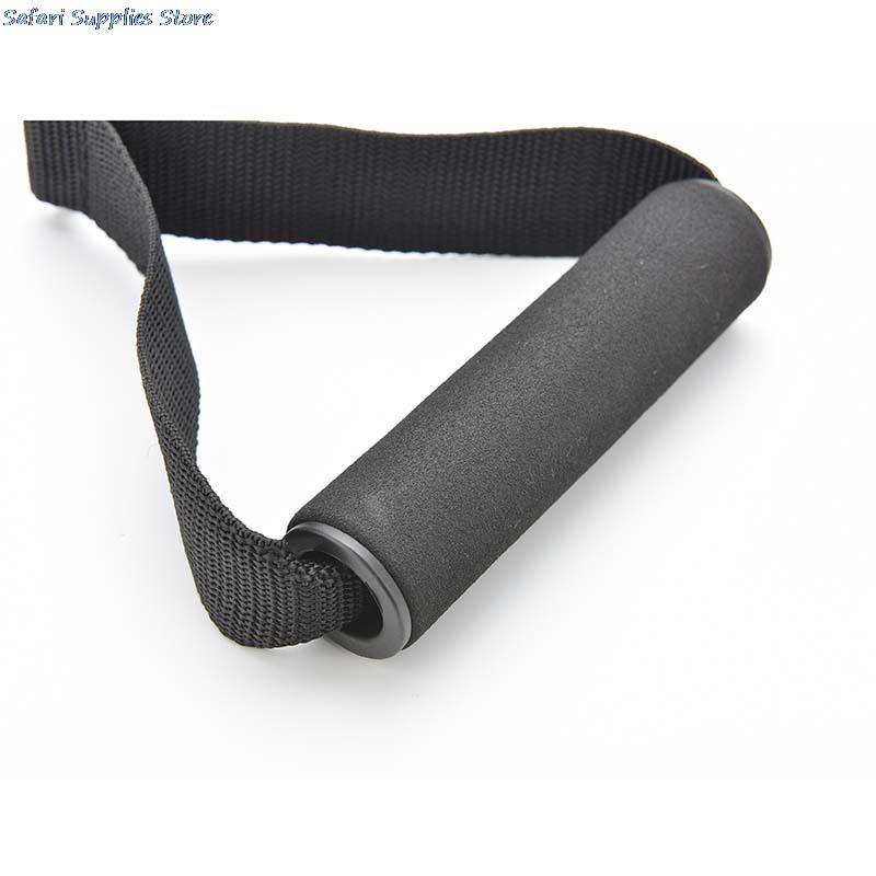 1 Pcs D Ring Pull Touw Handvat Arm Tricep Pulldown Training Touw Handvat V Bar Gym Training Armen Sterkte Fitness zwart