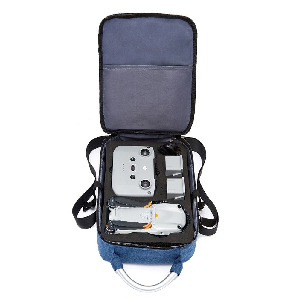 In Stock Mavic Air 2/2S Portable Shoulder Bag Waterproof Carring Travel Case Storage Bag For DJI Mavic Air 2/Air 2S Accessories: Blue black liner