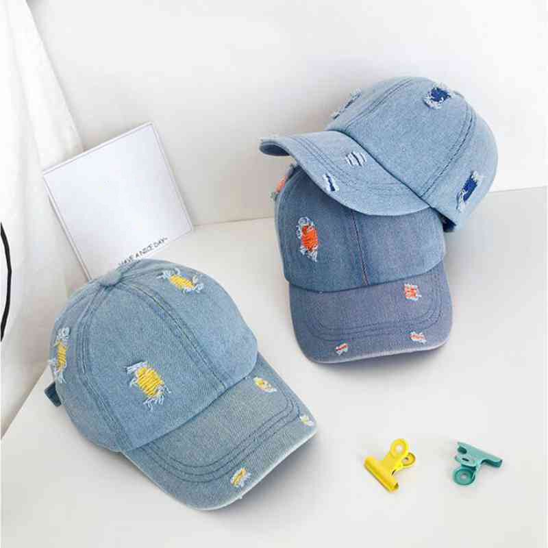 Casquette de Baseball en Denim pour bébé, chapeau d'été pour enfants, loisirs de plein air, protection contre le soleil, chapeaux en jean pour enfants garçons filles, Snapback Hip Hop