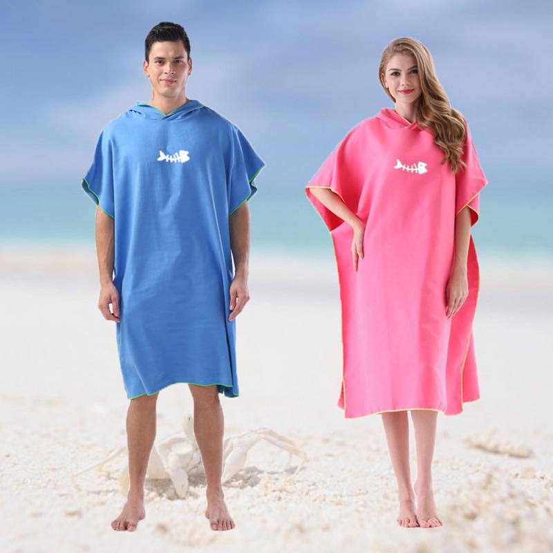 Volwassen Duiken Pak Veranderen Gewaden Poncho Hood Sneldrogend Hooded Handdoek Sneldrogende Absorberende Zweet-Absorberende Zwemmen gewaad