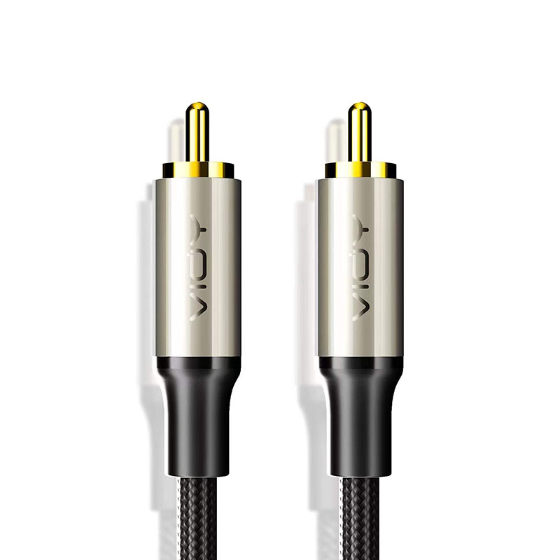 Cable de Audio Digital Coaxial para cine en casa, Cable de Subwoofer RCA macho a macho HiFi 5,1 SPDIF, Coaxial Cable de Audio estéreo para TV HD