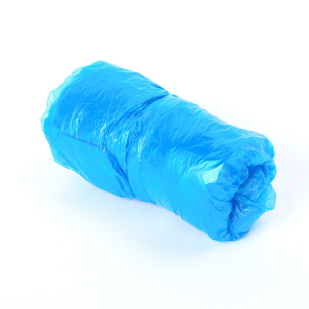 Dispensador automático de cubiertas de zapatos de plástico especial, cubierta de calzado desechable para el hogar, 100 Uds.