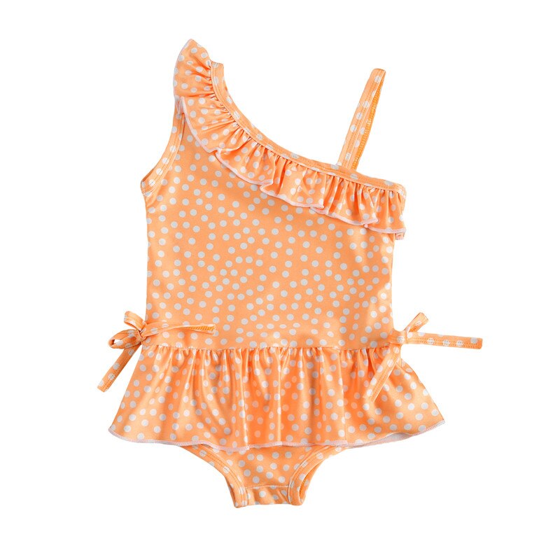 Mädchen Badeanzug einteiliges Mädchen Dots Drucken Bademode Kinder Bademode Badeanzüge Teenager Mädchen schwimmen anzug Kinder Bademode