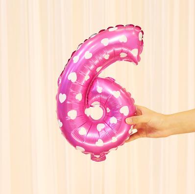 18 tuuman juhlailmapallo syntymäpäivä häät alumiininen ilmapallo lasten lelut kohtaus ilmapallon asettelu avausjuhlan numero ilmapallo: Vaaleanpunainen 6