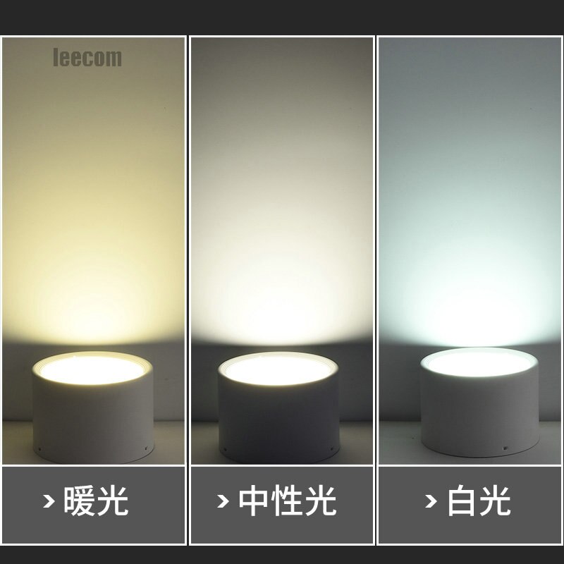 1 stks Opbouw Plafond Downlight Smd5730 5 w 85-265 v Lamp Smd Led Downlighters Plafond Spot Light + led Driver