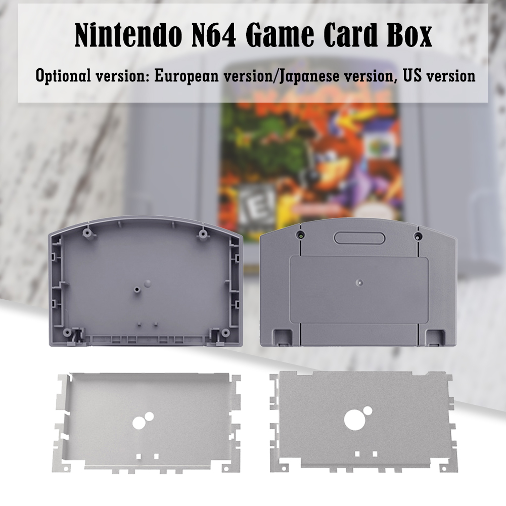 Game Console Cartridge Cart Shell Set for N64 Replacement Case Kit Game Playing Accessories for Gamer